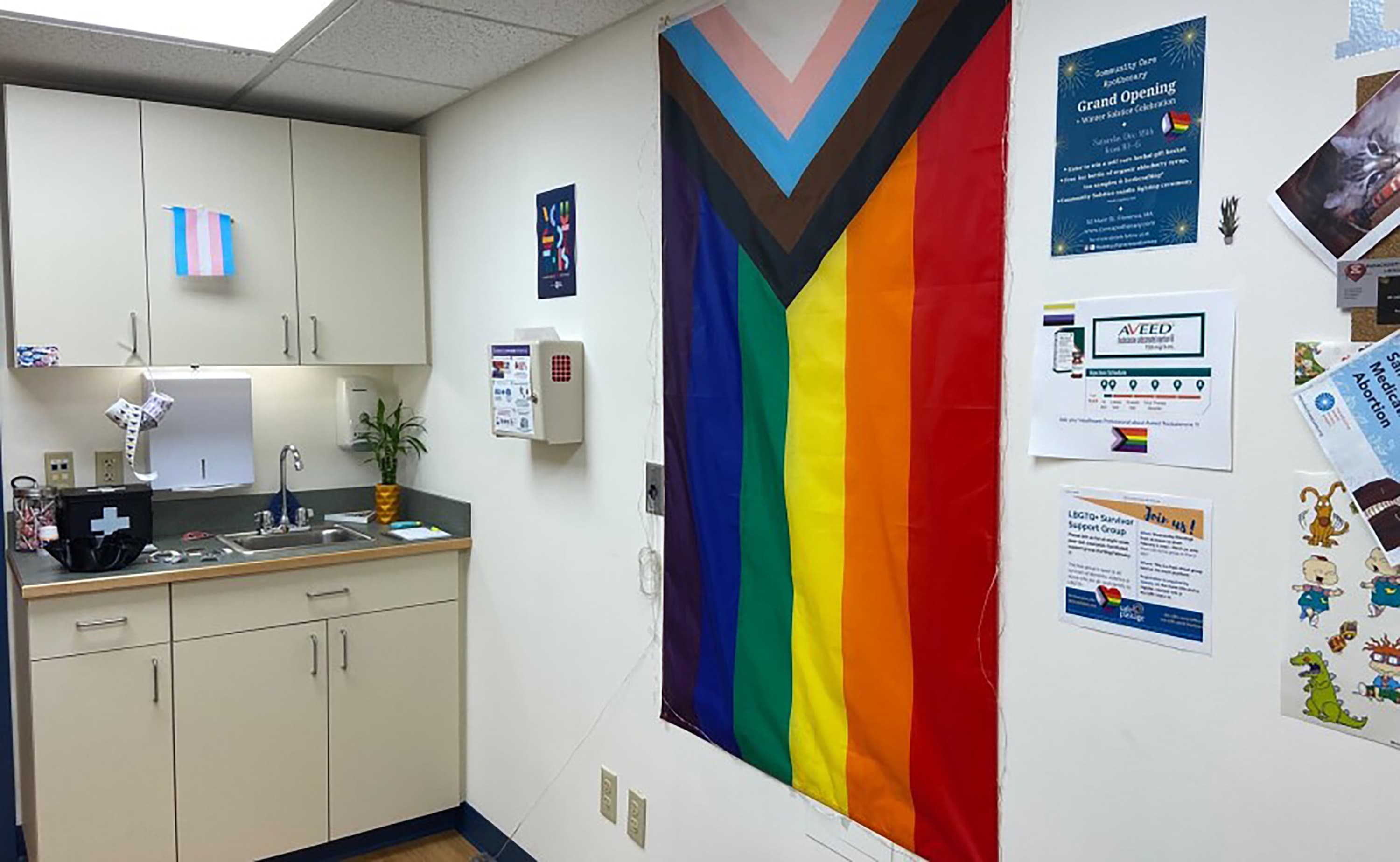 An exam room at Transhealth in Northampton, Massachusetts. (Karen Brown)