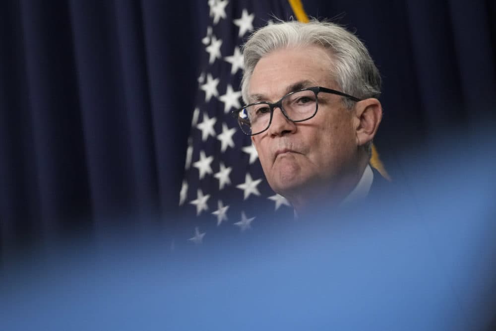 Federal Reserve Board Chairman Jerome Powell speaks during a news conference following a meeting of the Federal Open Market Committee at the headquarters of the Federal Reserve on June 15, 2022 in Washington, DC. (Drew Angerer/Getty Images)