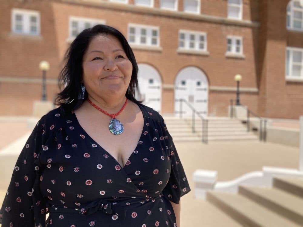 Molita Yazzie runs the Phoenix Indian School visitor center. (Peter O'Dowd)