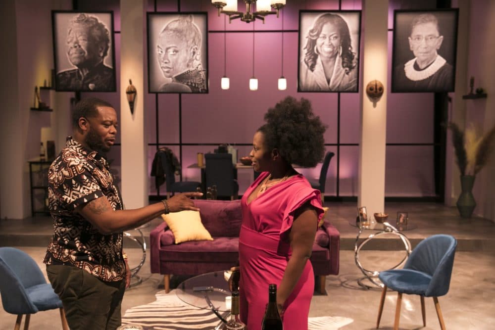 Dominic Carter and Yewande Odetoyinbo in The Lyric Stage Company of Boston's production of &quot;The Light.&quot; (Courtesy Mark S. Howard)