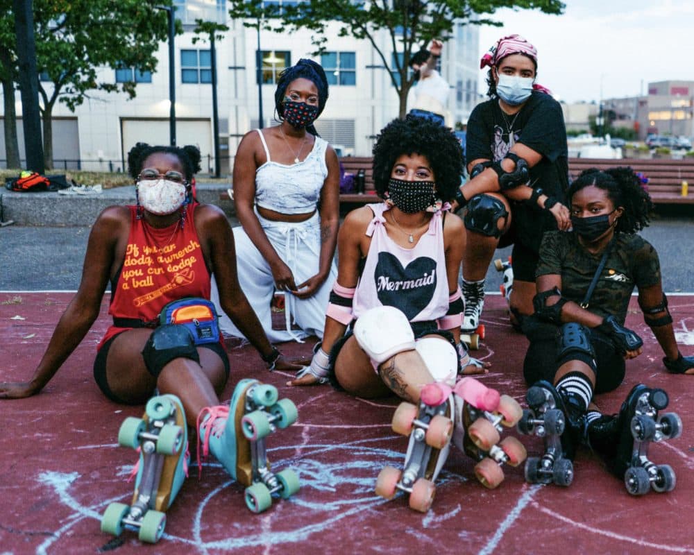 A group of skaters at a Lonely Bones event. (Courtesy Becca Brichacek/ Lonely Bones)