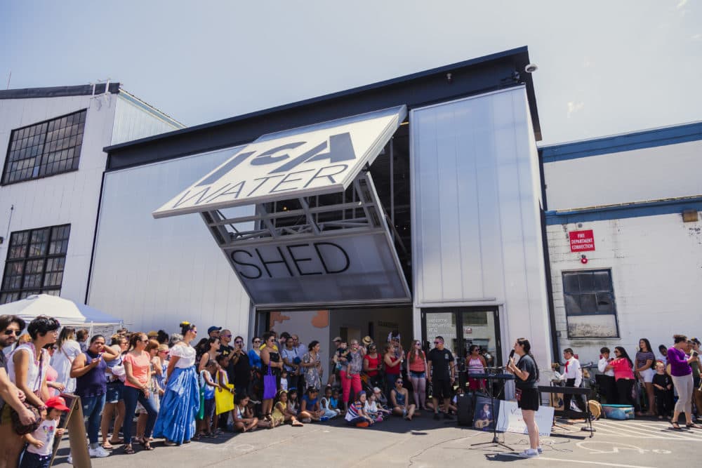 Visitors enter the Watershed at the ICA. (Courtesy Mel Taing/ICA)