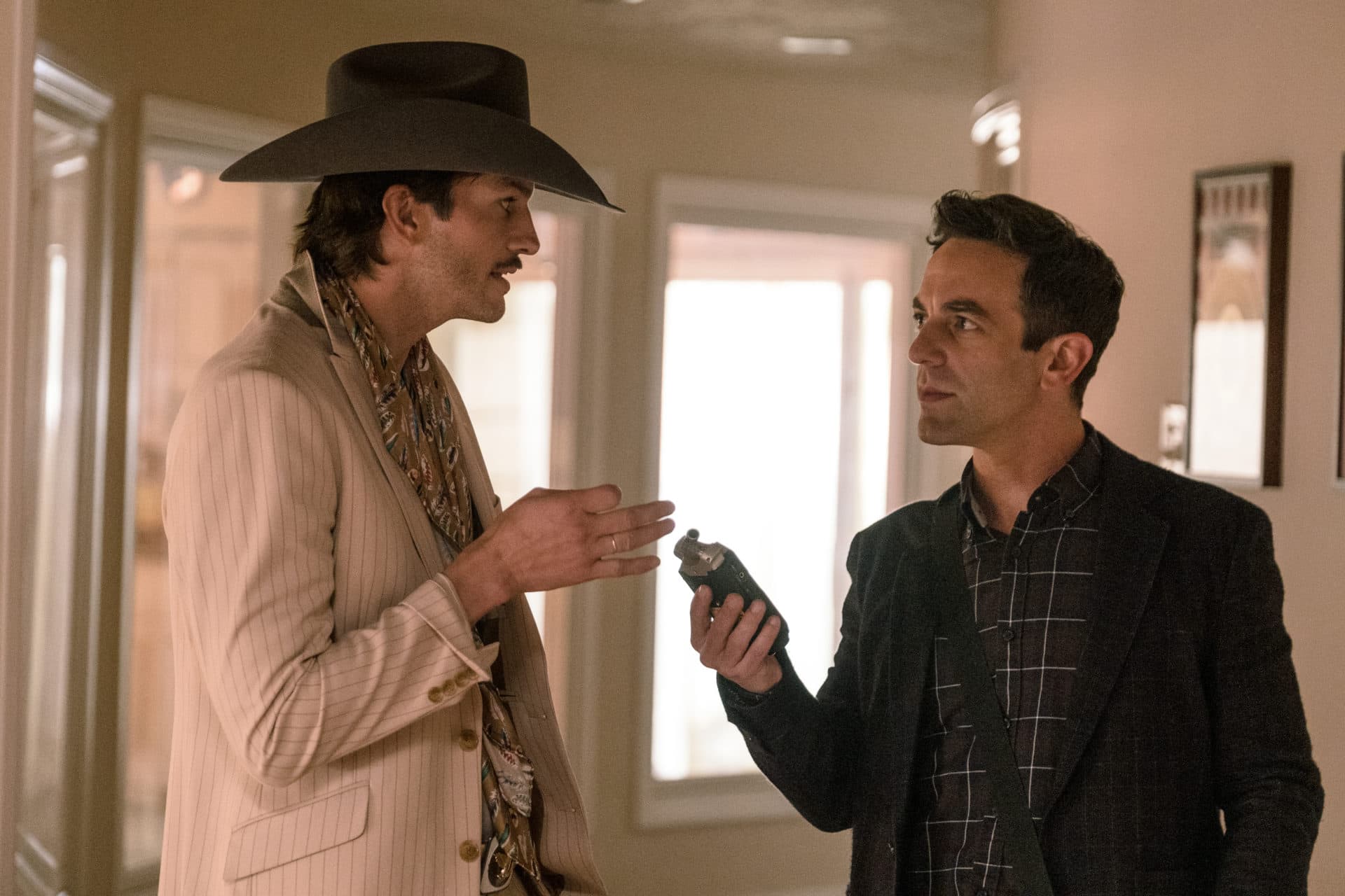 Ashton Kutcher and B.J. Novak in &quot;Vengeance.&quot; (Courtesy Patti Perret/Focus Features)