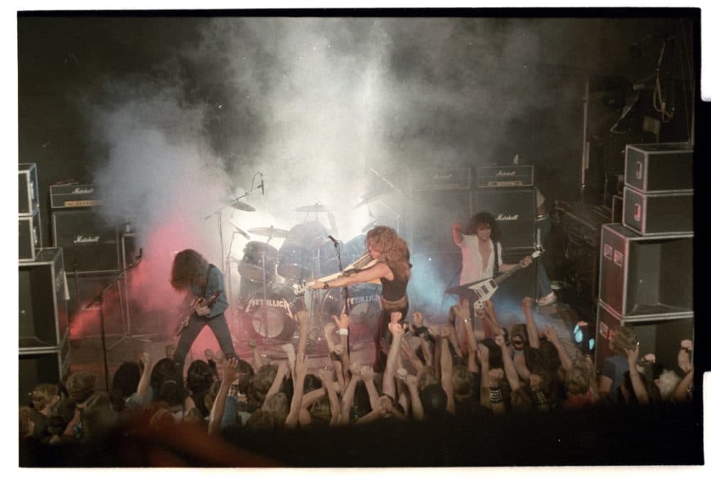 Metallica performing at The Metro in Chicago, Illinois on August 12, 1983. (Gene Ambo)