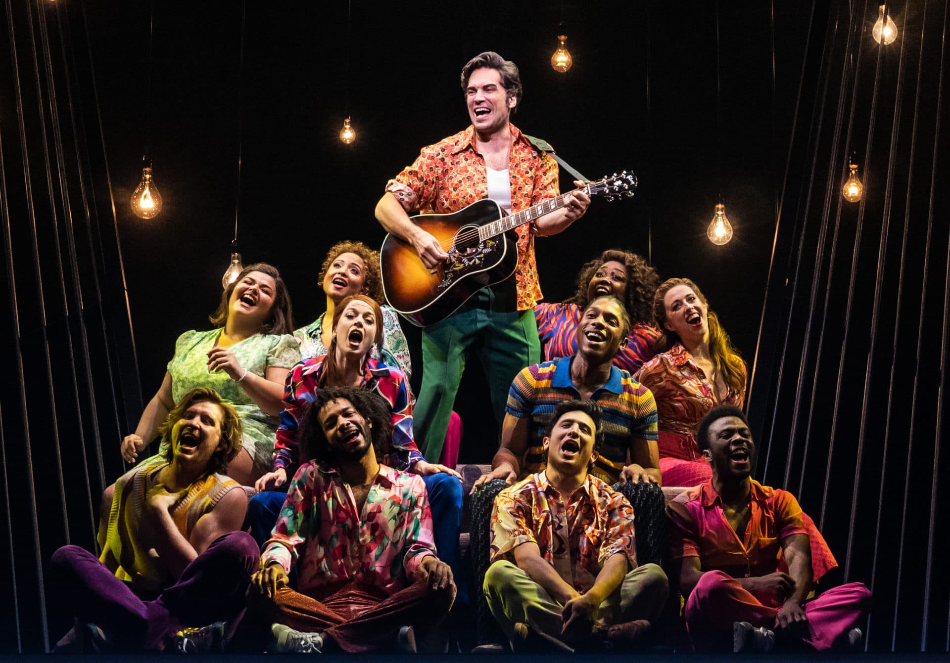 Will Swenson and the cast of &quot;A Beautiful Noise.&quot; (Courtesy Matthew Murphy)