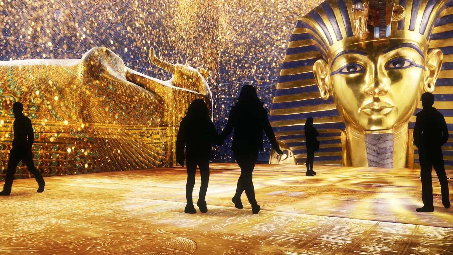 A view of one of the immersive rooms at &quot;Beyond King Tut: The Immersive Experience.&quot; (Courtesy Beyond King Tut)