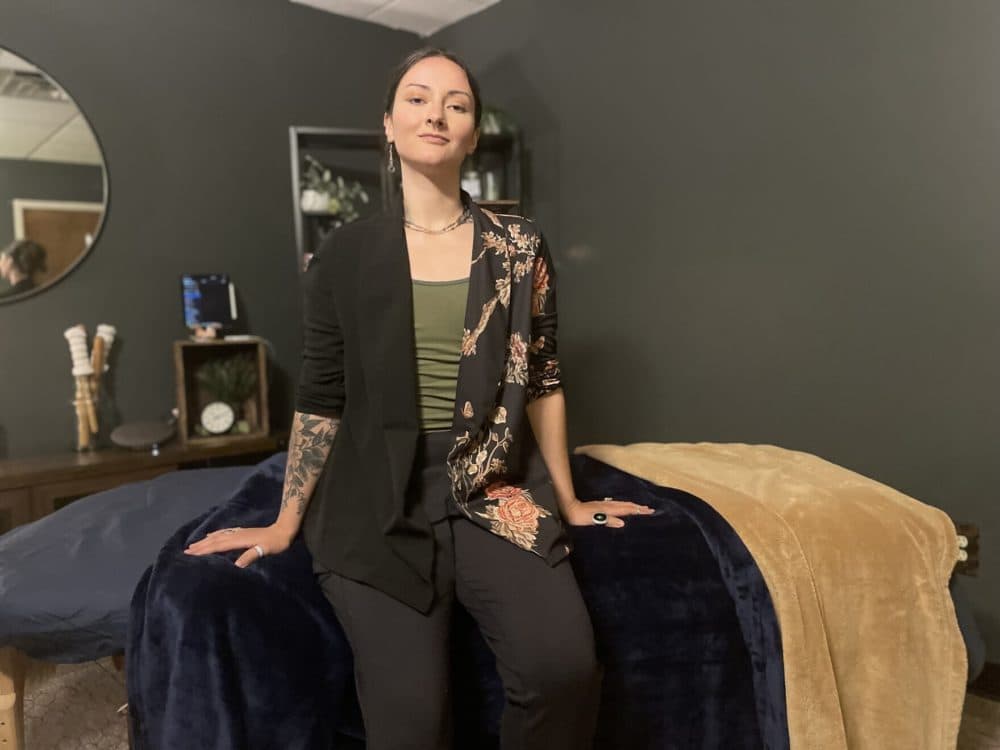 For Noah Afshar, massage is more than just a luxury — it’s healthcare. (Alli Fam/NHPR)