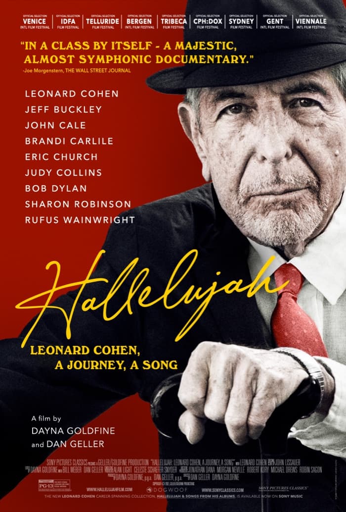 &quot;Hallelujah: Leonard Cohen, A Journey, A Song&quot; film poster. (Photo courtesy of Sony Pictures)