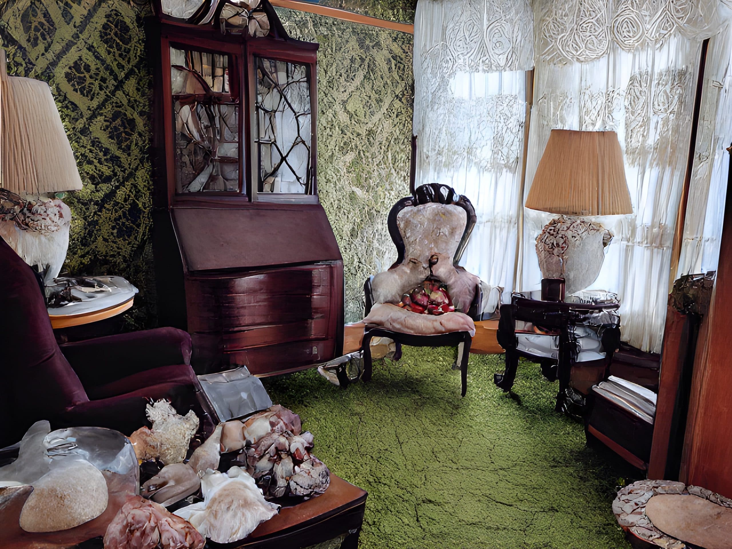 Foyer section of the exhibition "PLEASE LET ME IN" at the BCA. (Courtesy of the artists and BCA)