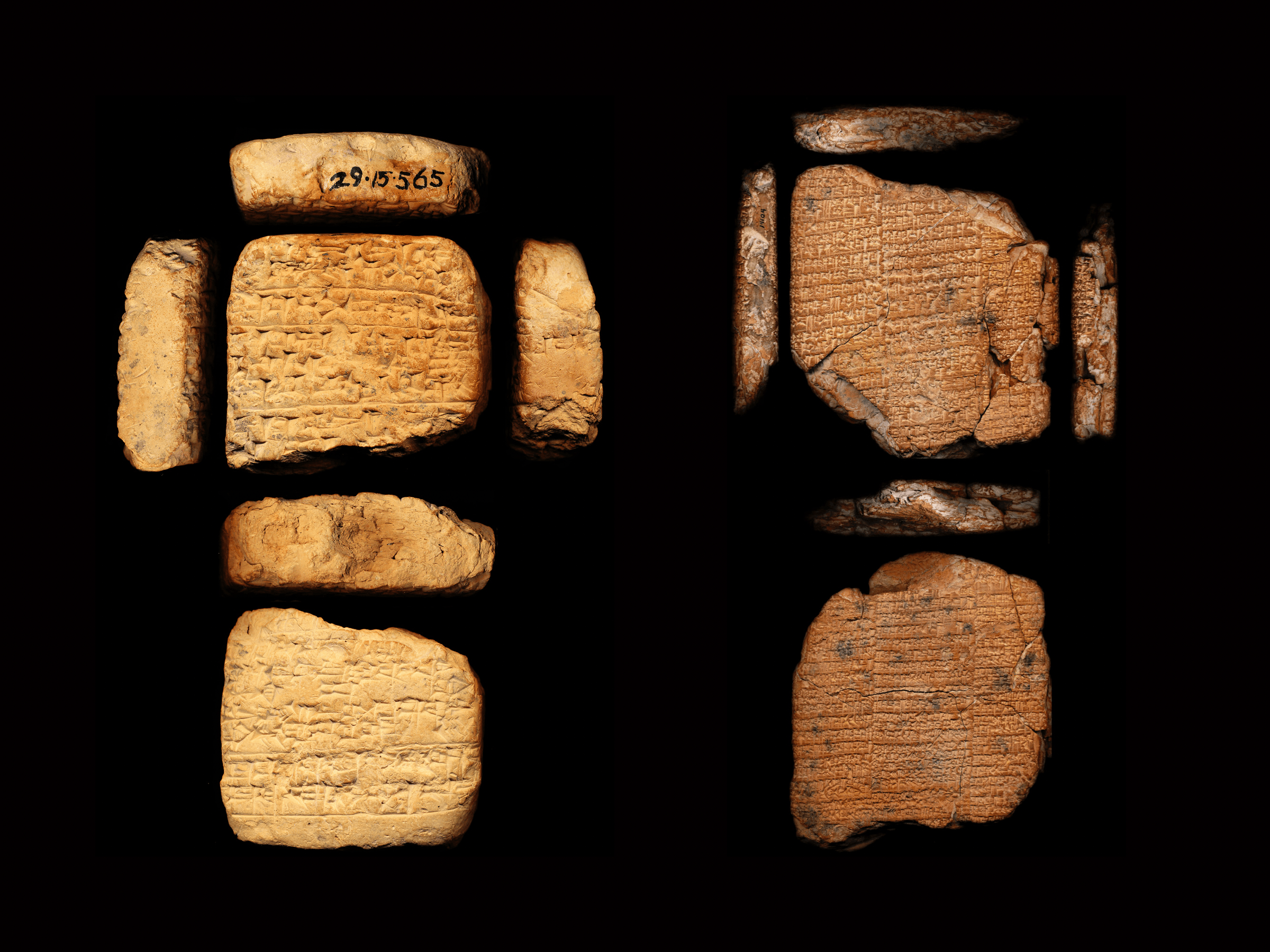 Behold! The ancient tablets with the Sumerian bar joke. (Courtesy of the Penn Museum/Cuneiform Digital Library Initiative)
