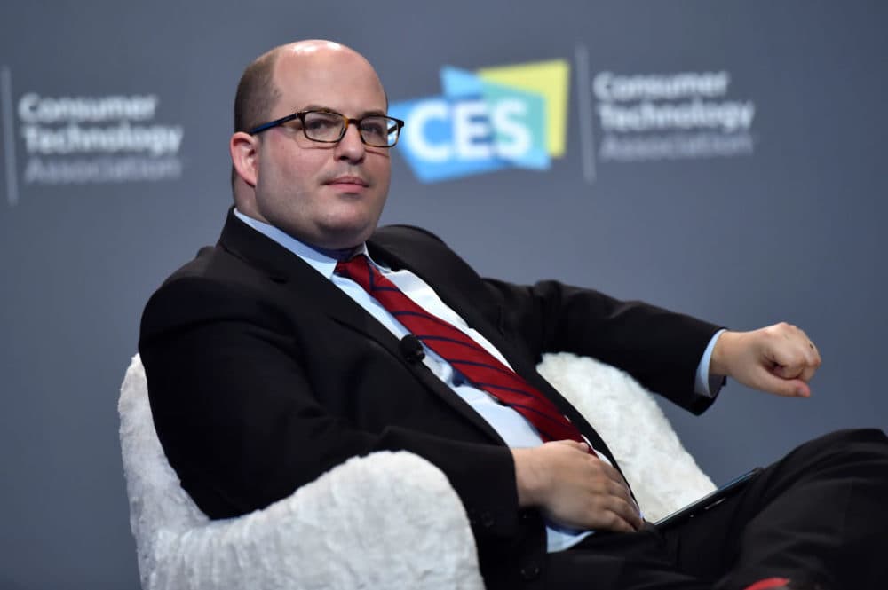 CNN anchor and correspondent Brian Stelter speaks during a press event at CES 2019 at the Aria Resort & Casino on January 9, 2019 in Las Vegas, Nevada. (David Becker/Getty Images)