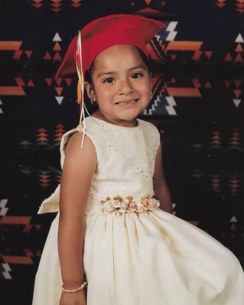 Jennifer Velazquez in a graduation cap in 2003. (Image courtesy of Velazquez)