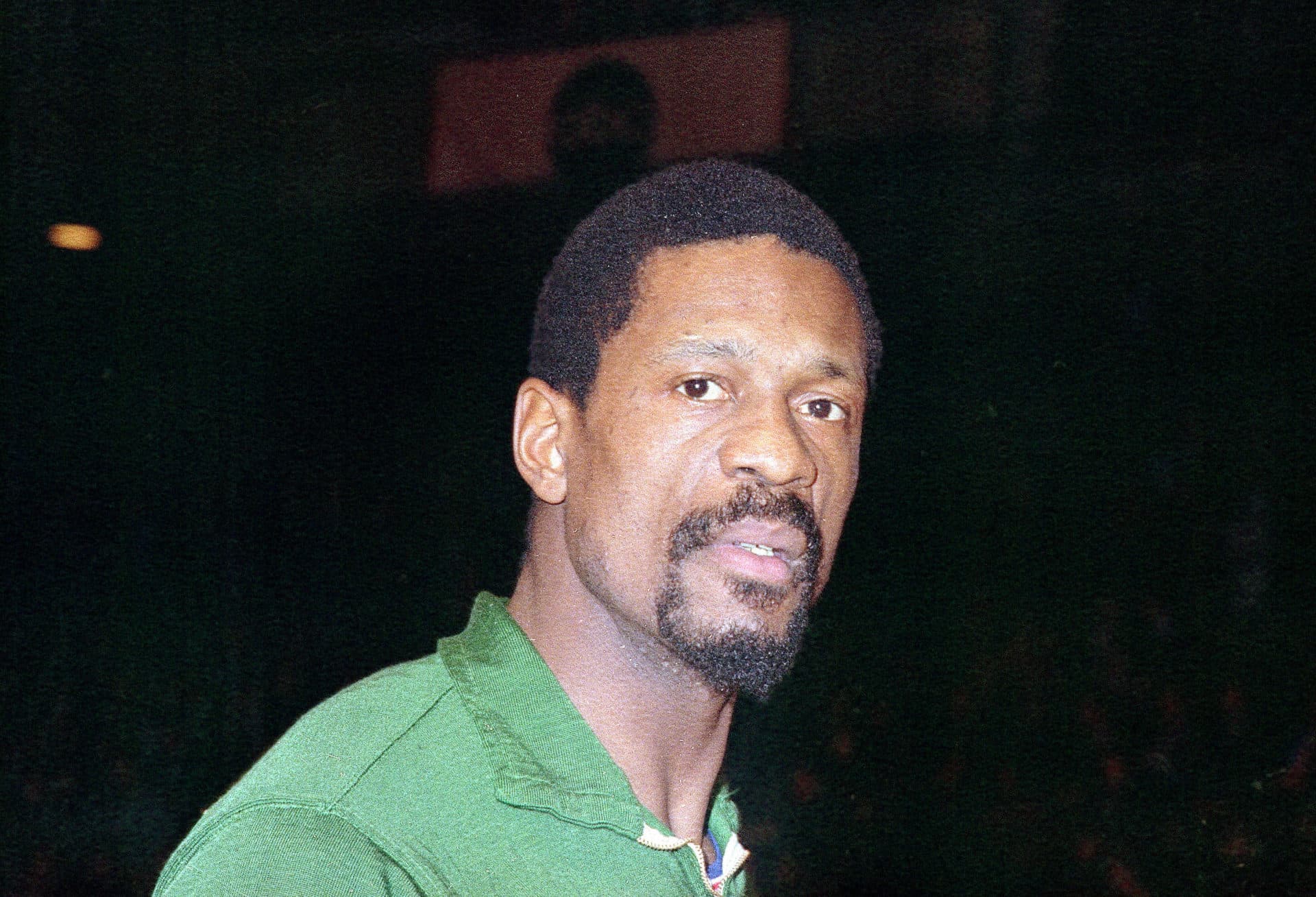 Bill Russell of the Boston Celtics is shown in 1968. Russell has died at age 88. He anchored a Boston Celtics dynasty that won 11 titles in 13 years. (AP)
