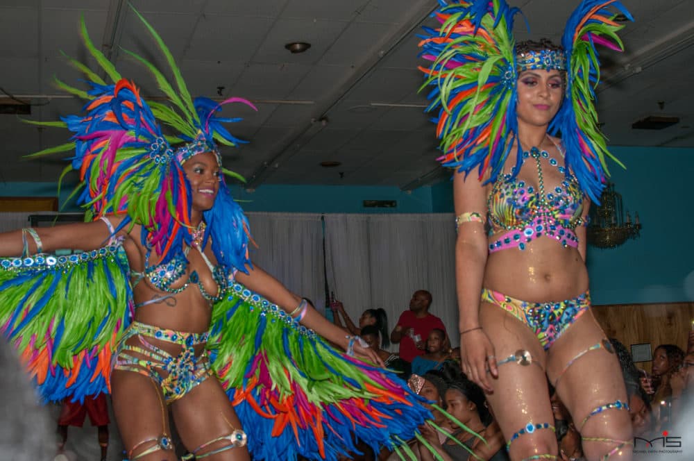 Boston Socaholics at the William E. Reed Auditorium in 2017. (Courtesy Michael C. Smith/BostonCarnivalVillage.com)