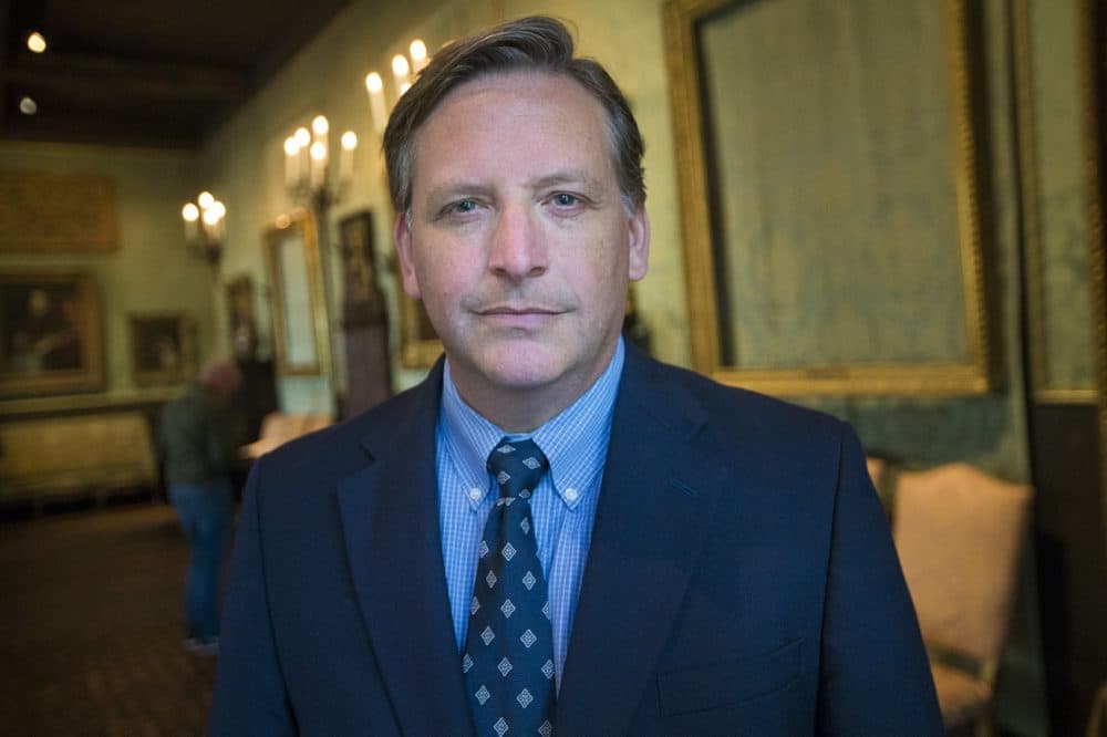Anthony Amore, the Republican running for state auditor, is director of security and chief investigator at the Isabella Stewart Gardner Museum in Boston. (Jesse Costa/WBUR)