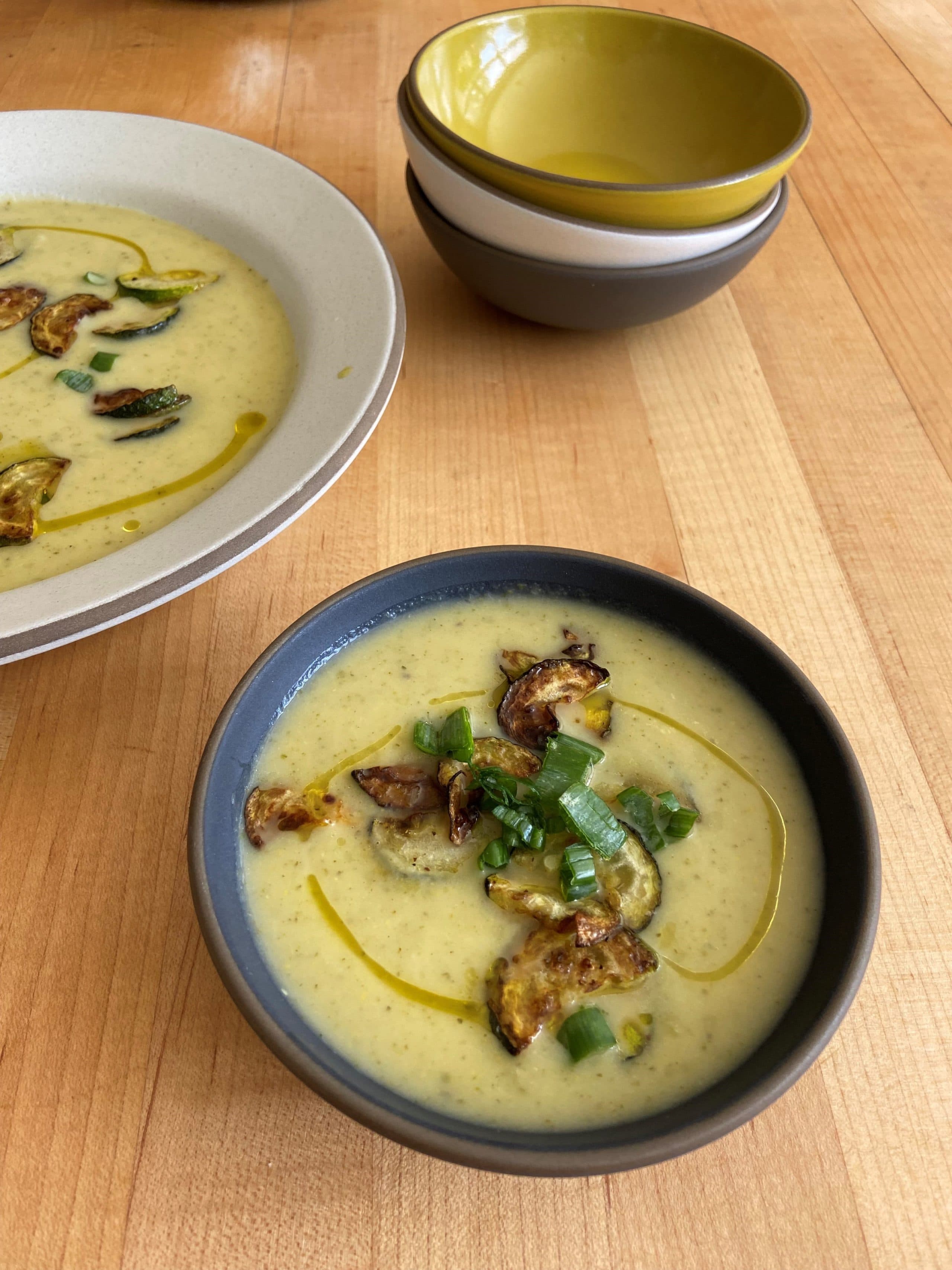 Summer squash soup. (Kathy Gunst/Here &amp; Now)
