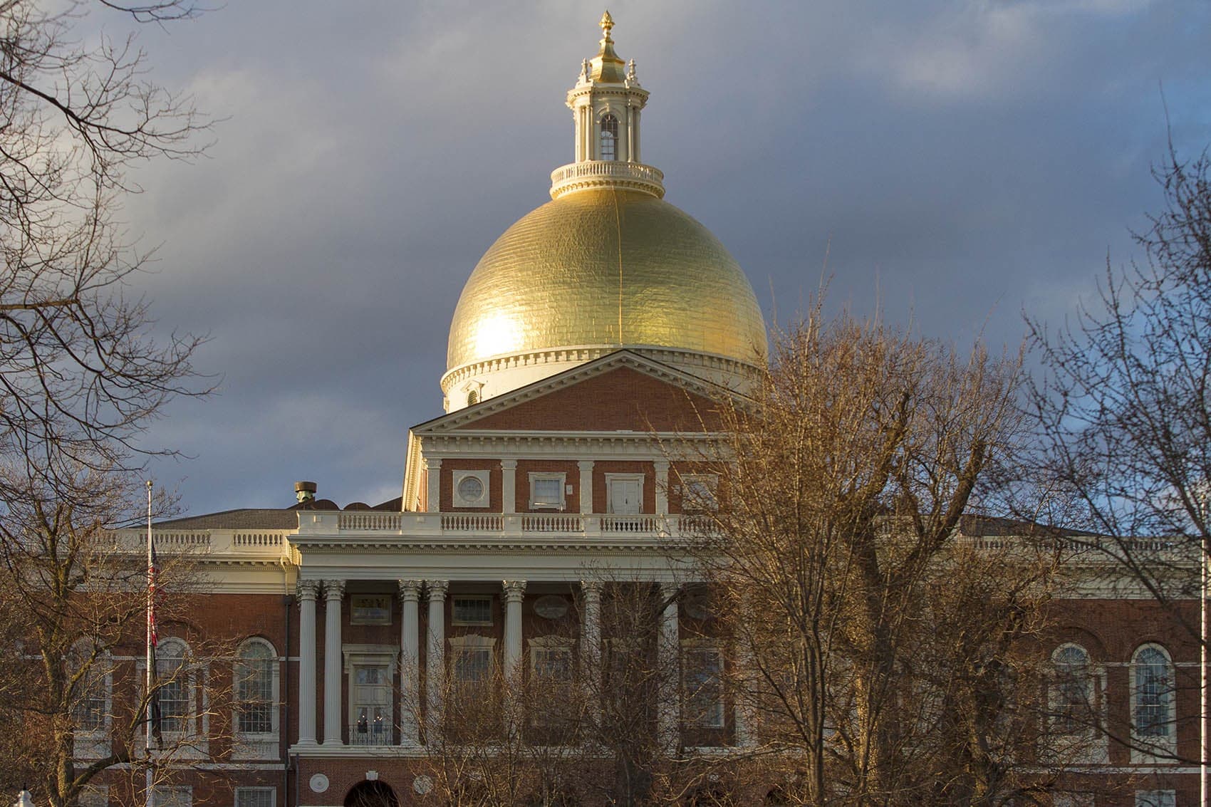 The Massachusetts State House. (Jesse Costa/WBUR)