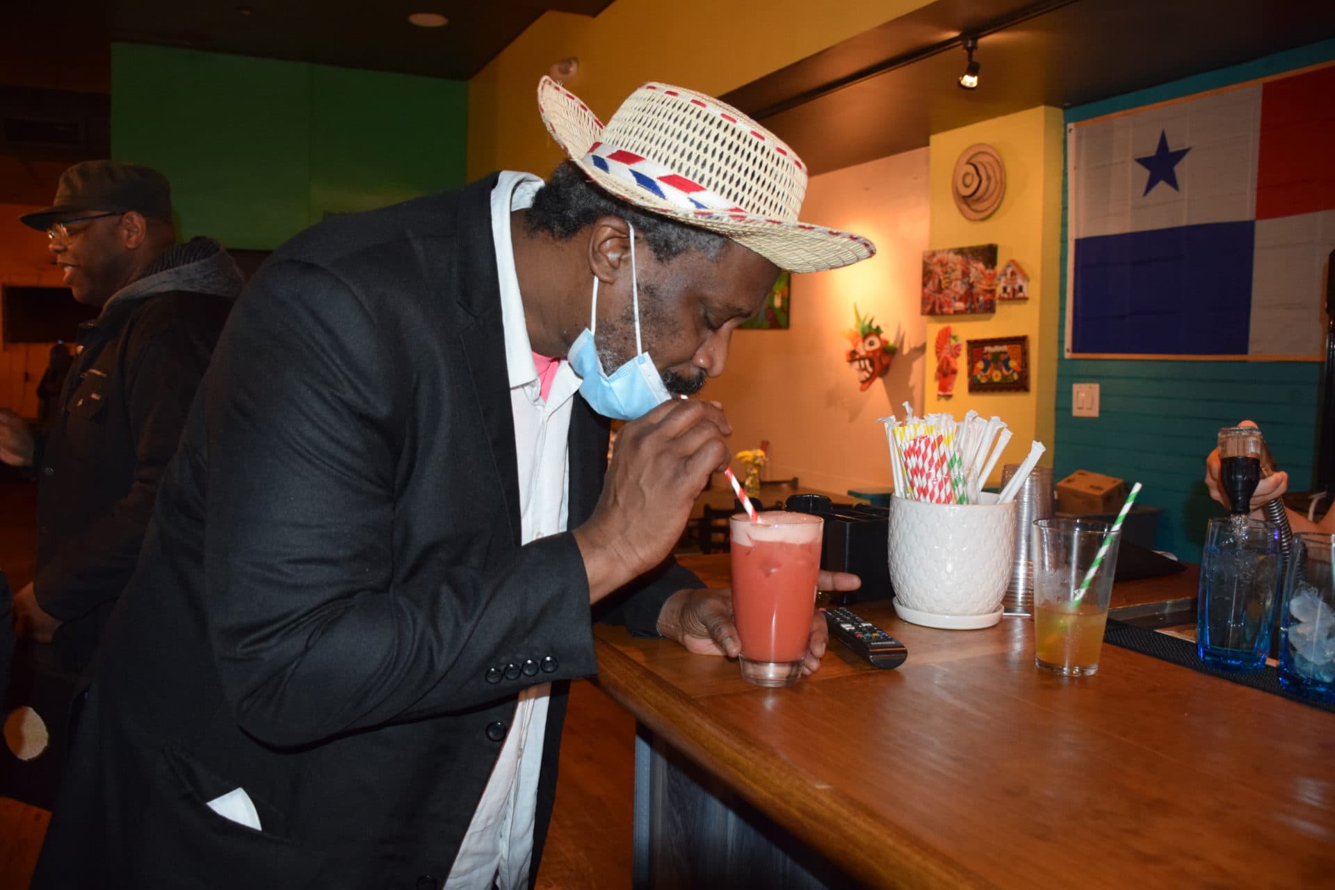 Tino after finishing his stand up set at the El Carnival Restaurant. The show, organized by Tino, featured a variety of local Panamanian American comedians in New York City.