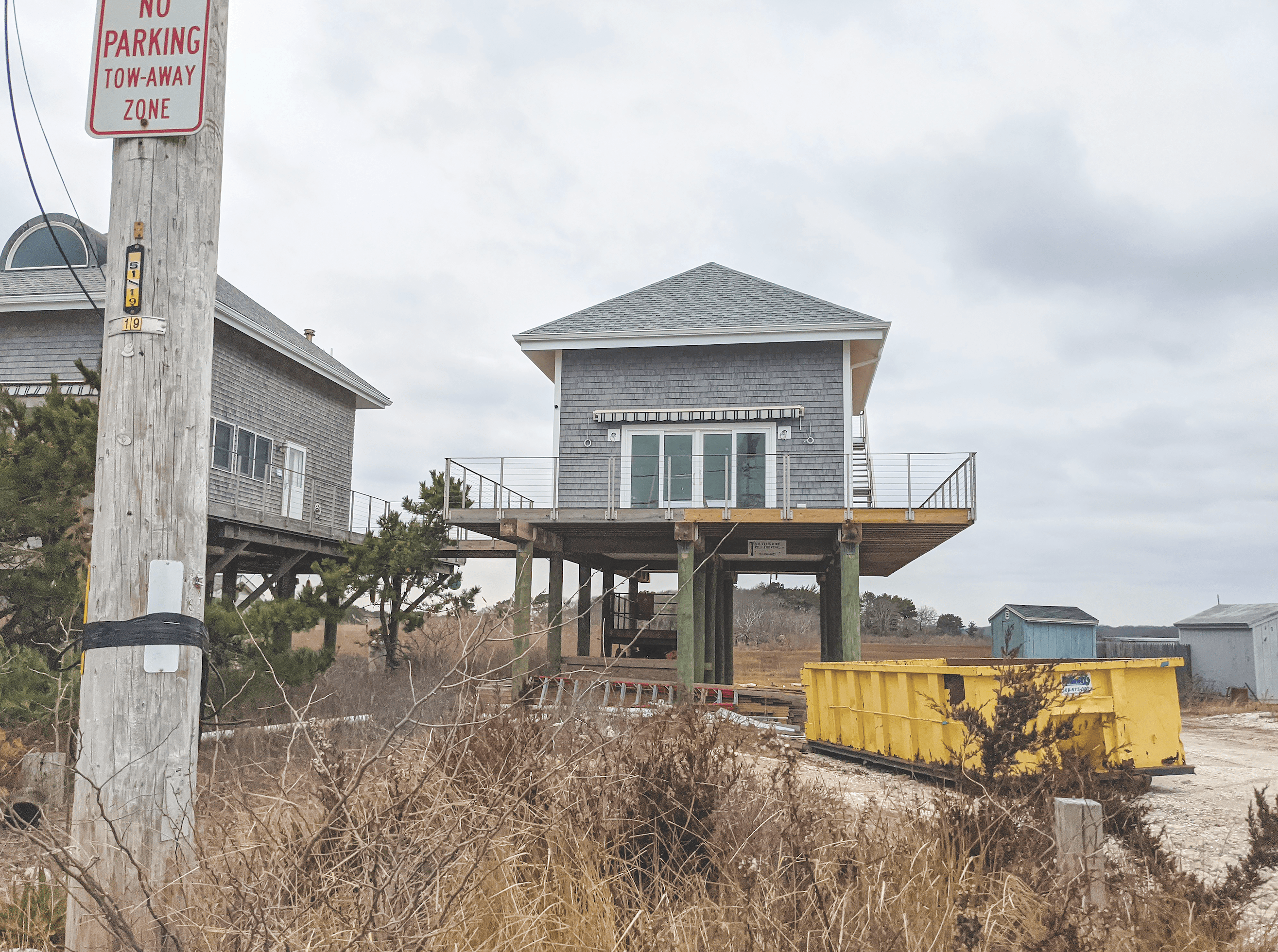 Raised house in Westport, Mass. (Courtesy Trustees of Reservations)