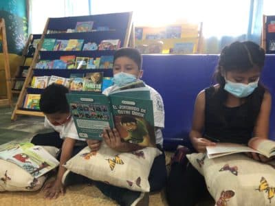 Reading lesson at Centro de Education Basica Guatemala (Karyn Miller-Medzon)