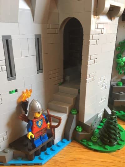 A noble LEGO knight guarding the Lion's Knight Castle. (Courtesy Miles Howard)