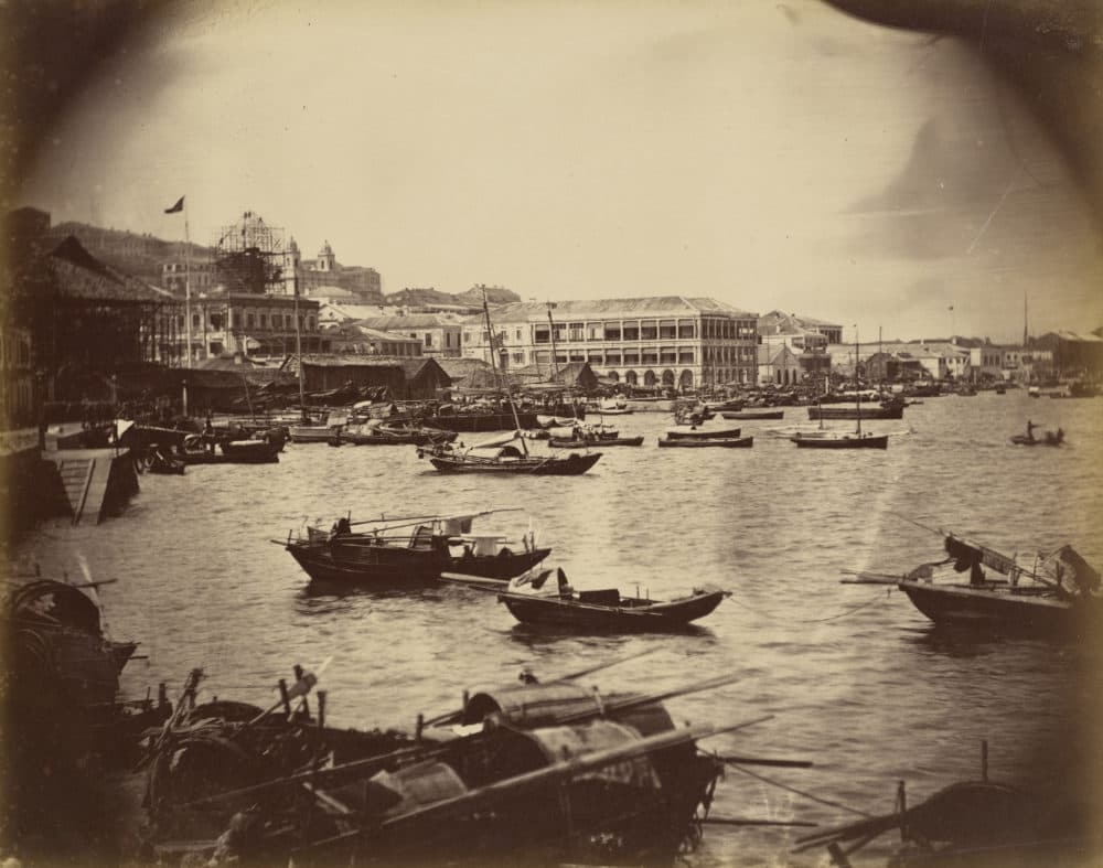 Attributed to Milton M. Miller (1830-1899). View in Hong Kong, about 1863. (Courtesy Peabody Essex Museum)
