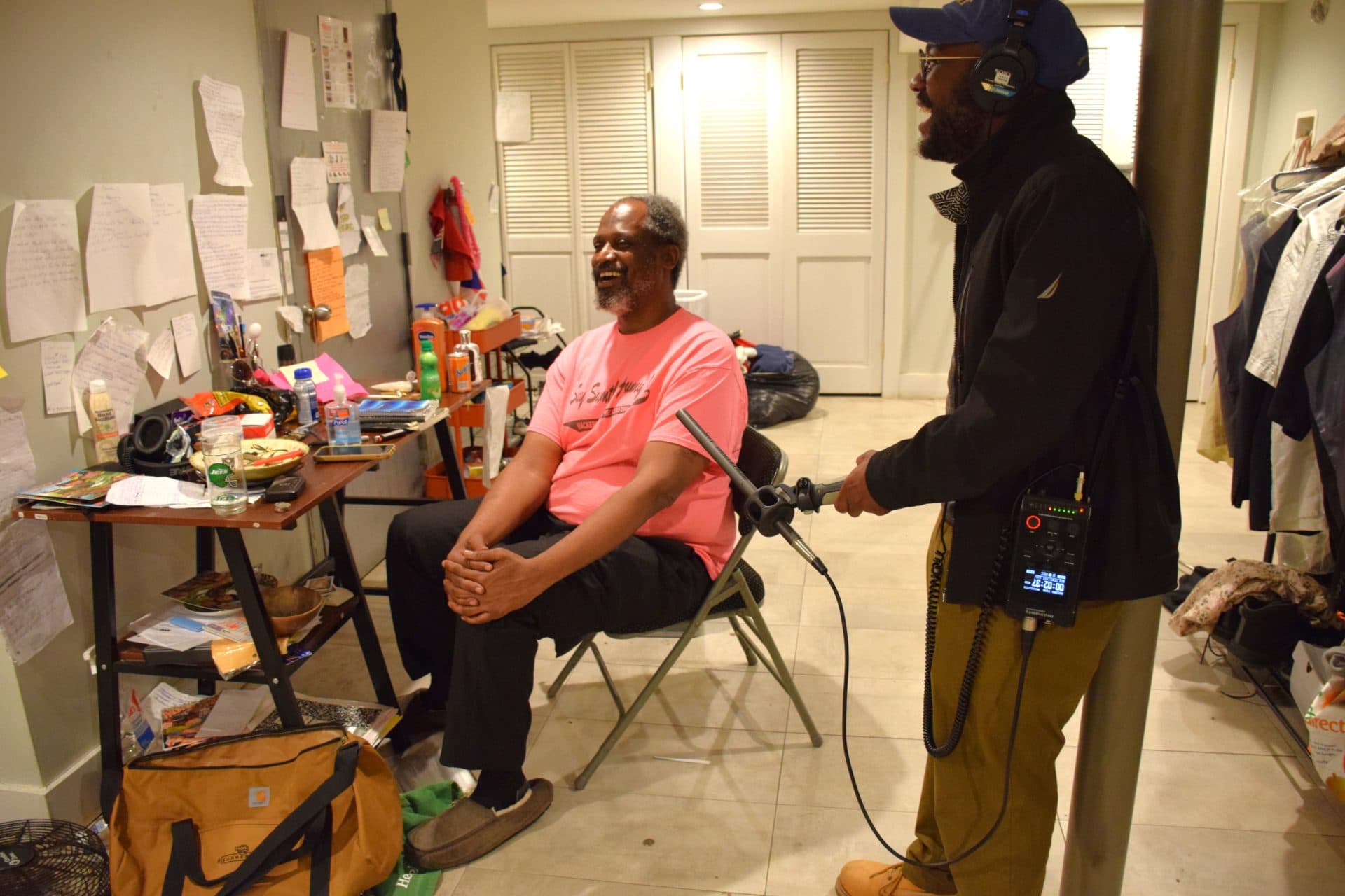Producer Quincy Walters interviews Tino in his basement bedroom in Brooklyn, NY.