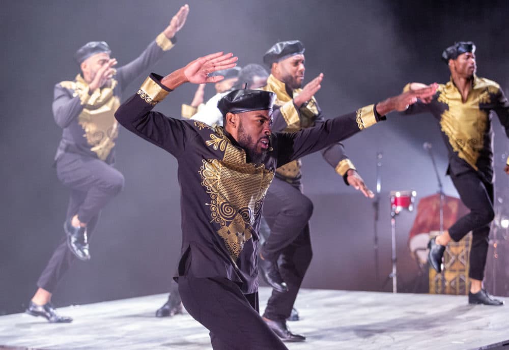 Members of Step Afrika! performing during &quot;Drumfolk.&quot; (Courtesy Jacob Andrew Iwinski)