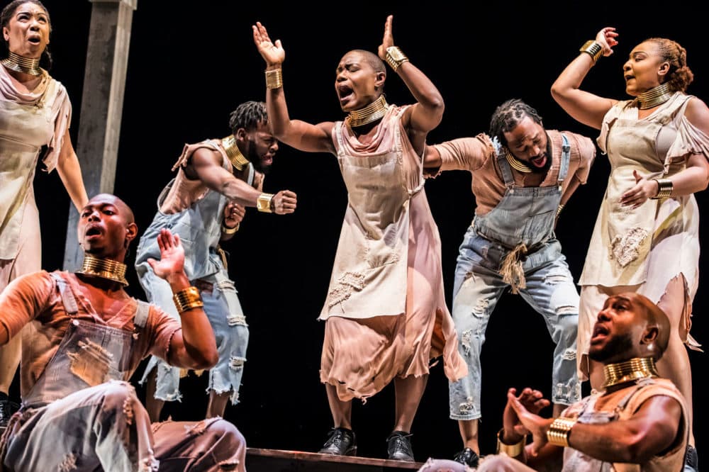 Members of Step Afrika! performing during &quot;Drumfolk.&quot; (Courtesy Jacob Andrew Iwinski)