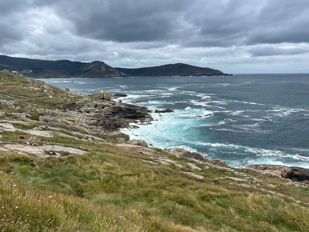 The end of the Camino, where it meets the Atlantic Ocean, Finisterre, Spain. June 2022. (Courtesy Anne Gardner)