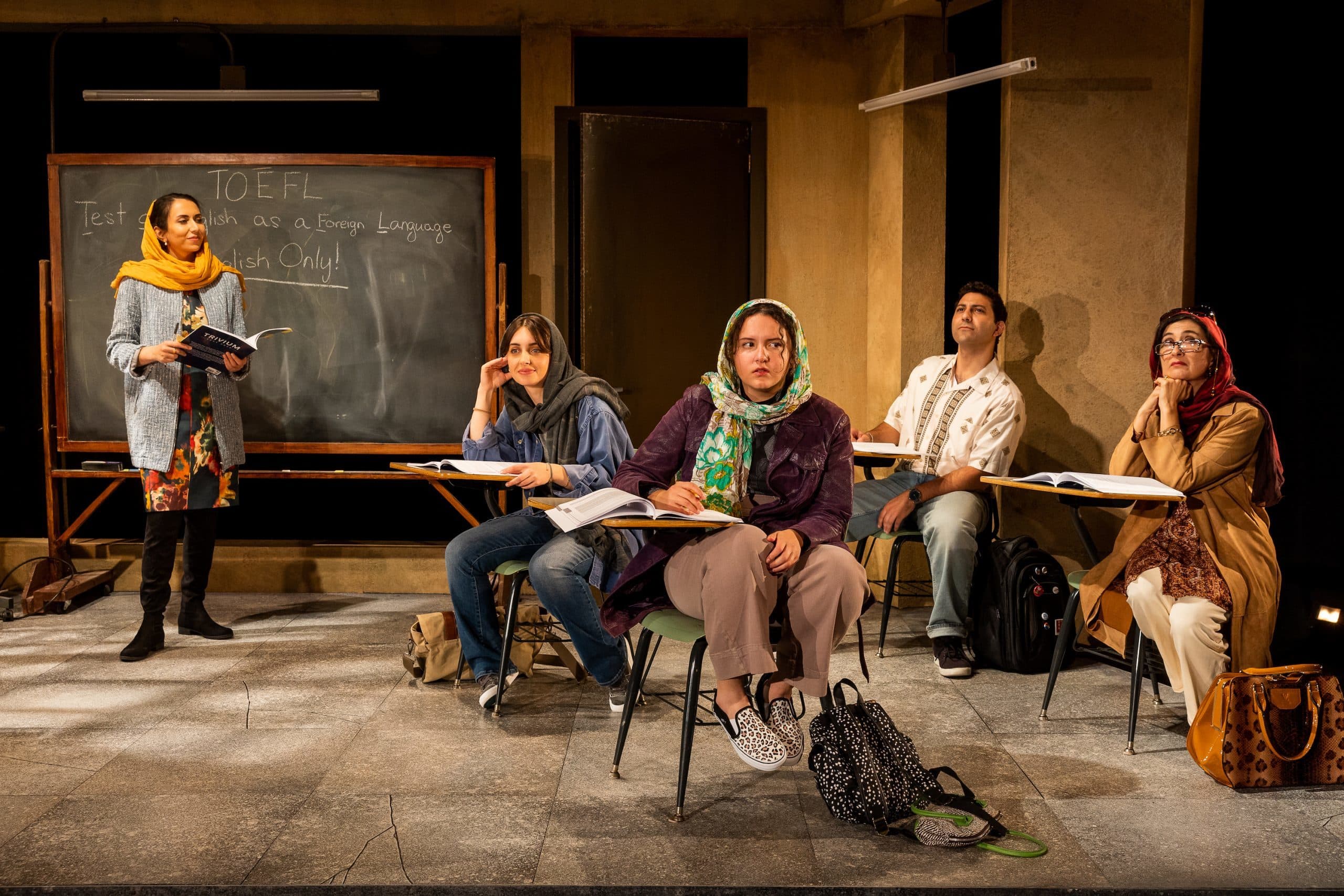 Deniz Khateri, Josephine Moshiri Elwood, Lily Gilan James, Zaven Ovian, and Leyla Modirzadeh. (Courtesy Nile Scott Studios)