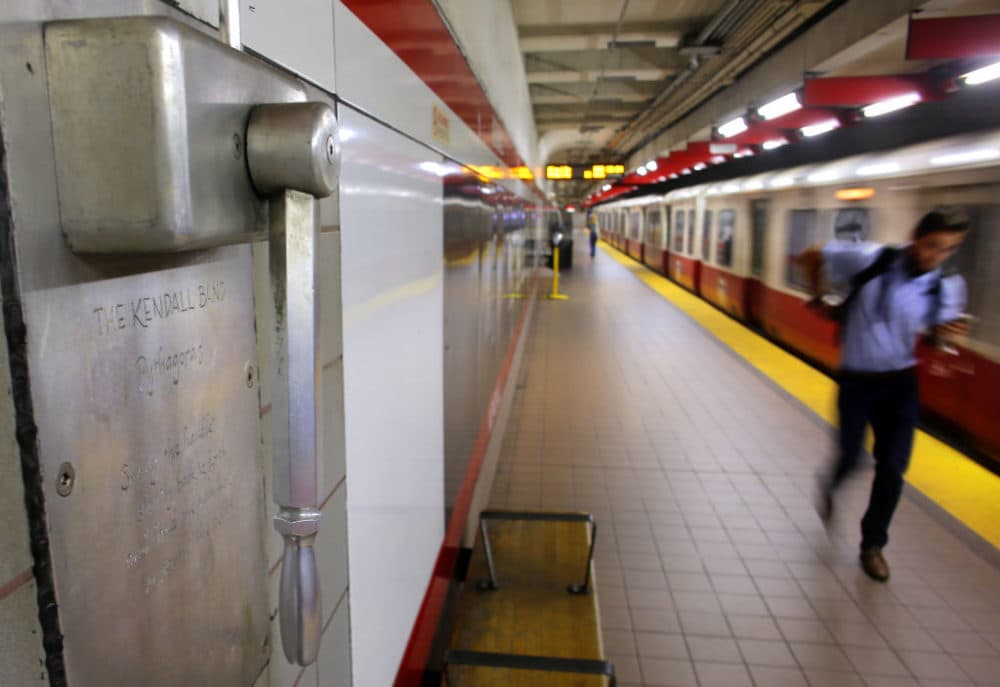 The Kendall Square Station in Cambridge, MA on the Red Line on September 22, 2021. (Lane Turner/The Boston Globe via Getty Images)
