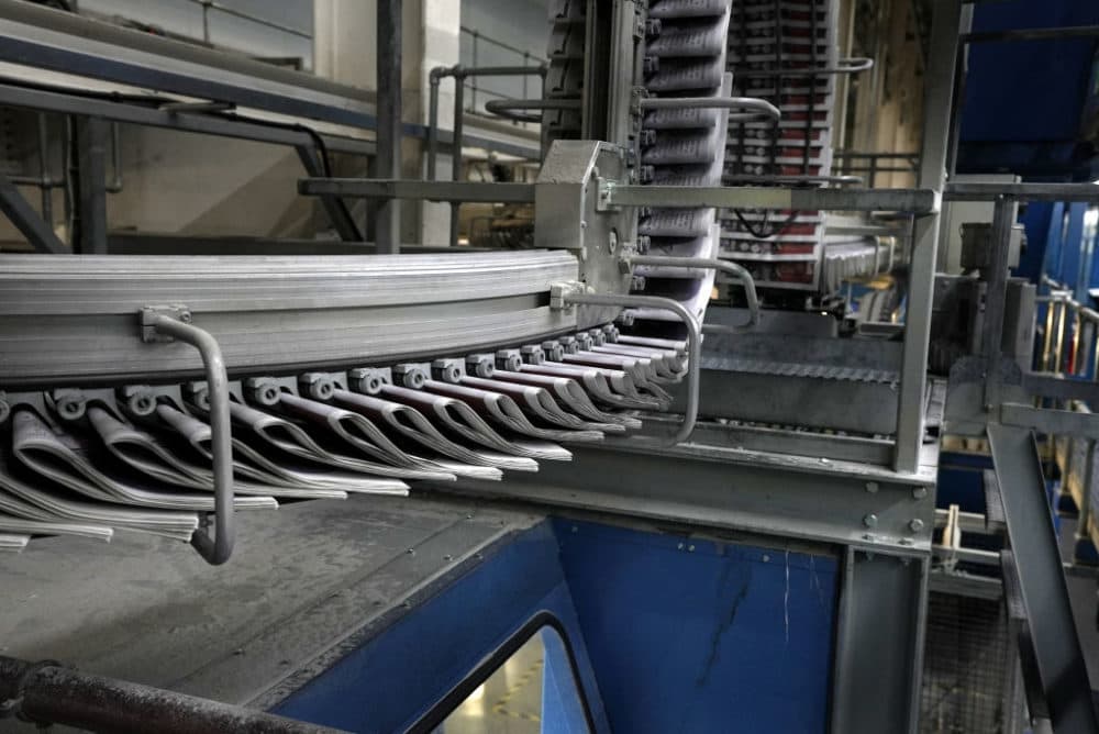 A view of the Daily Mail first edition printing on April 9, 2021 in London. (Edward Smith/Getty Images)