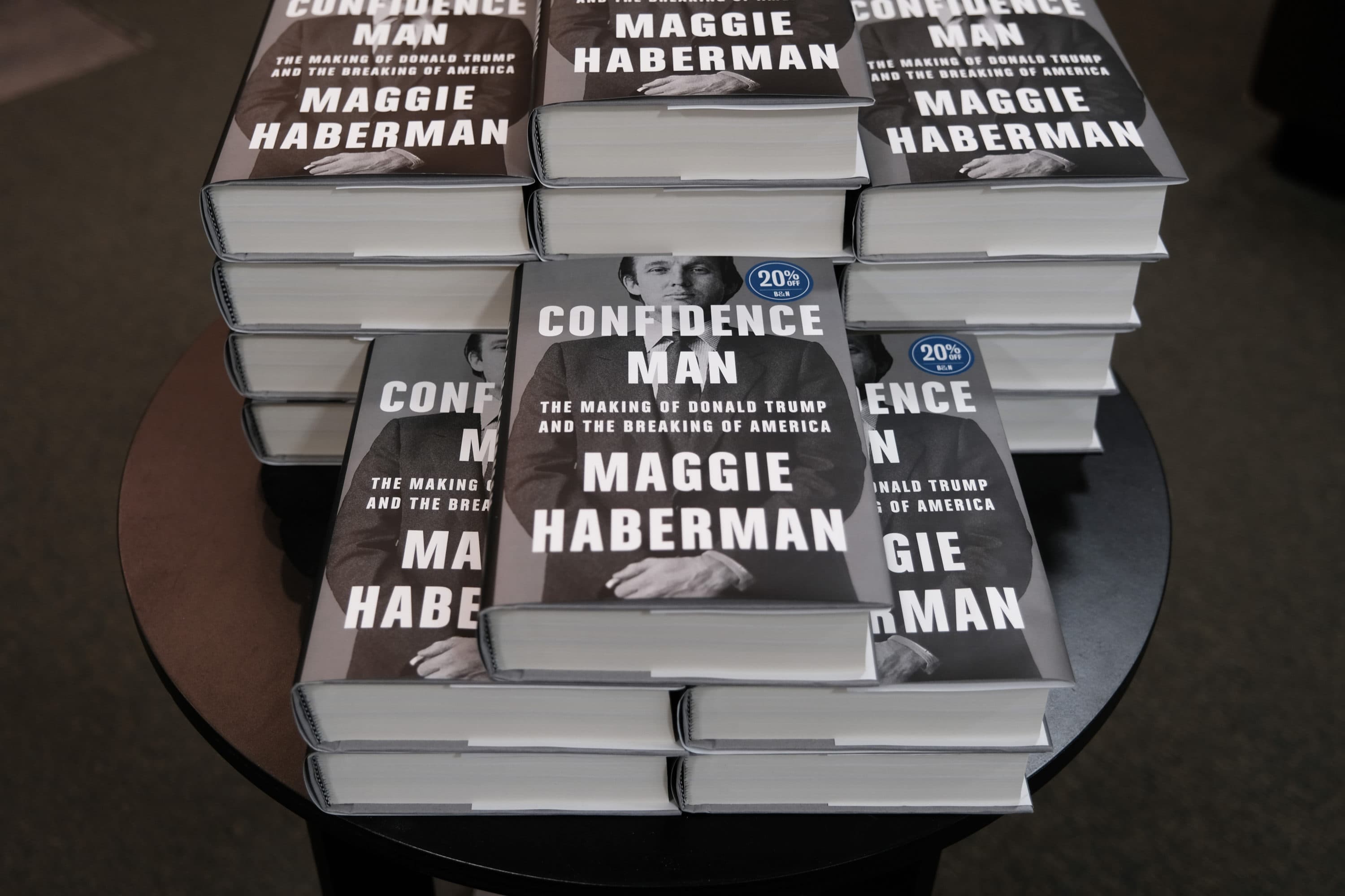 A new book on Donald Trump by New York Times journalist Maggie Haberman is displayed at a Manhattan bookstore. (Spencer Platt/Getty Images)