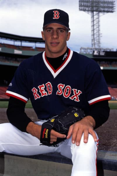 Mike Spinelli at Fenway Park after he was drafted by the Red Sox in 1995. (Four Seam Images)