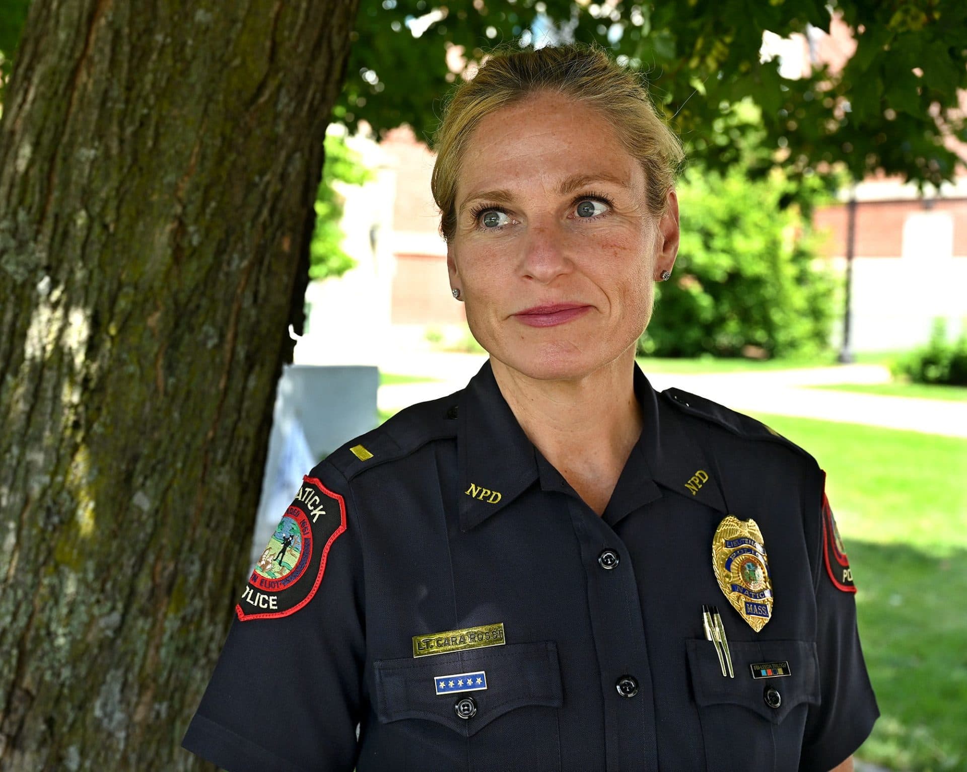 Cara Rossi in a photo from her time at the Natick Police Department. She is now chief of police in Ashland. (Ken McGagh/MetroWest Daily News and Wicked Local)
