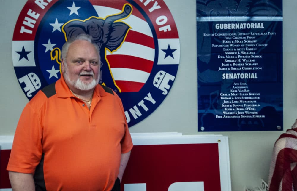 Brown County Republican Party Chair Jim Fitzgerald. (Chris Bentley/Here & Now)