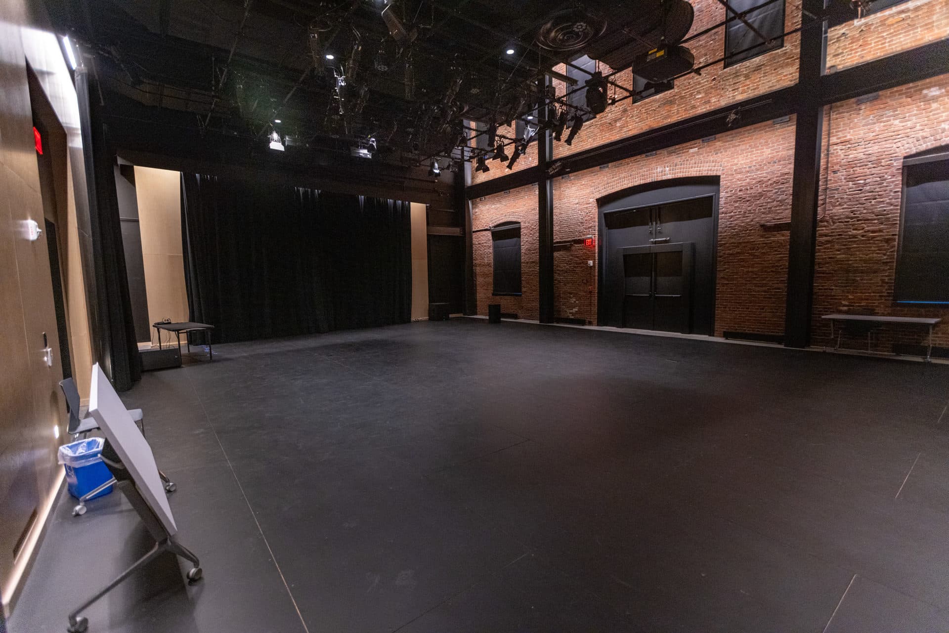 The Black Box Theater at The Foundry.  (Jesse Costa/WBUR)