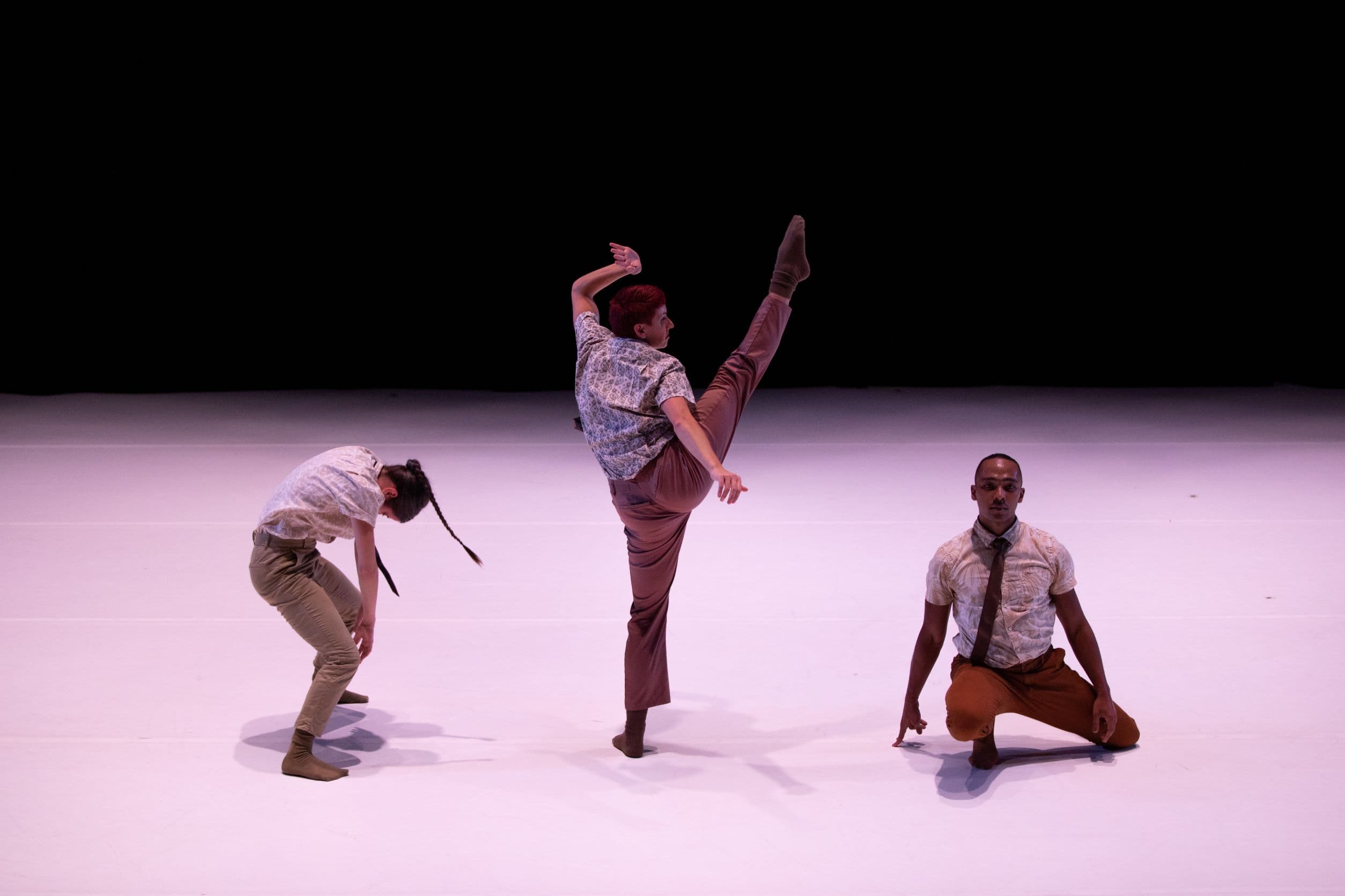 Boston Dance Theater company members performing in Rena Butler's &quot;For the Record,&quot; a work commissioned for &quot;The Carol Kaye Project.&quot; (Courtesy Sarah Takash)