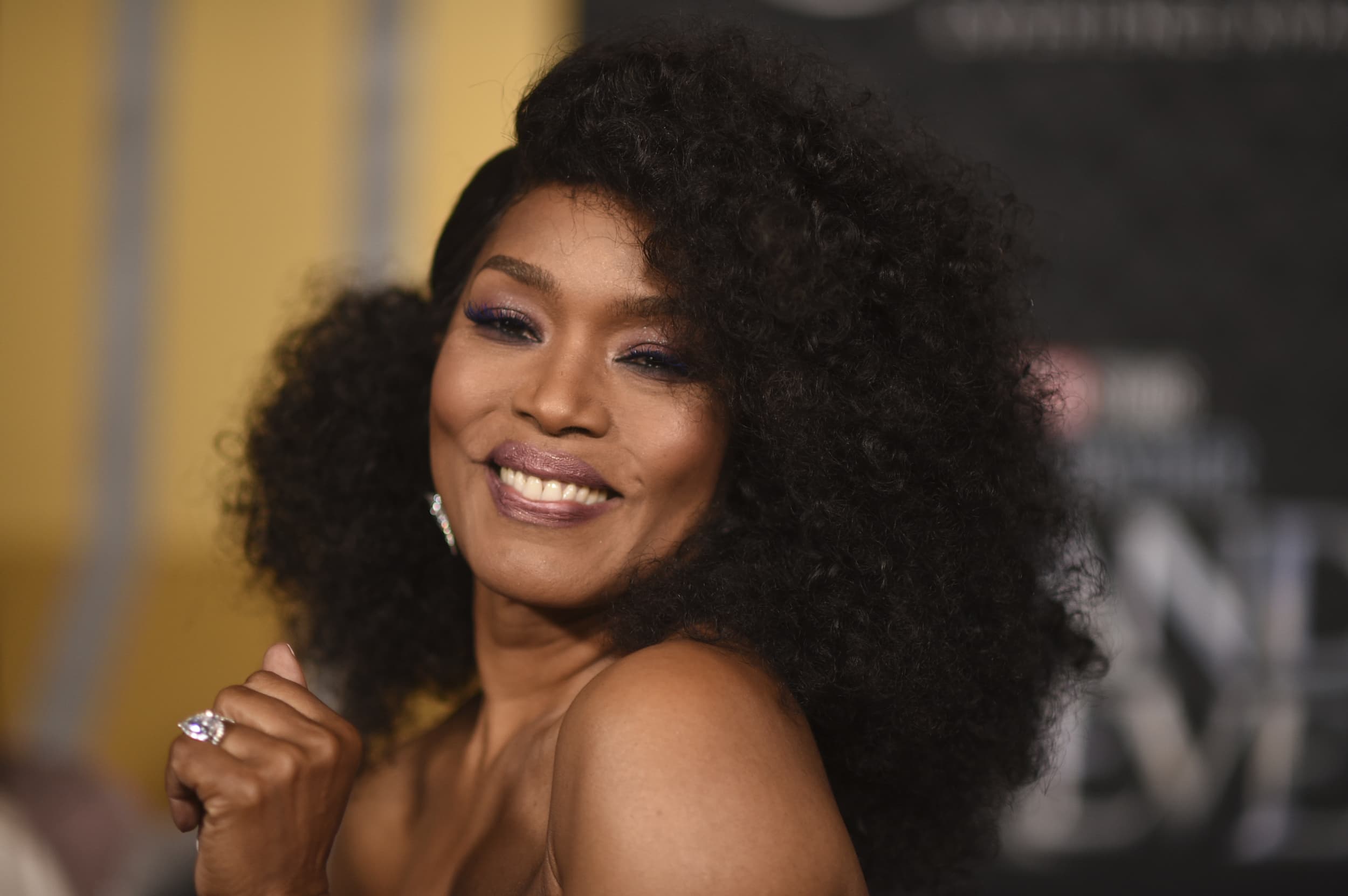 Angela Bassett arrives at the world premiere of "Black Panther: Wakanda Forever." (Richard Shotwell/Invision/AP)
