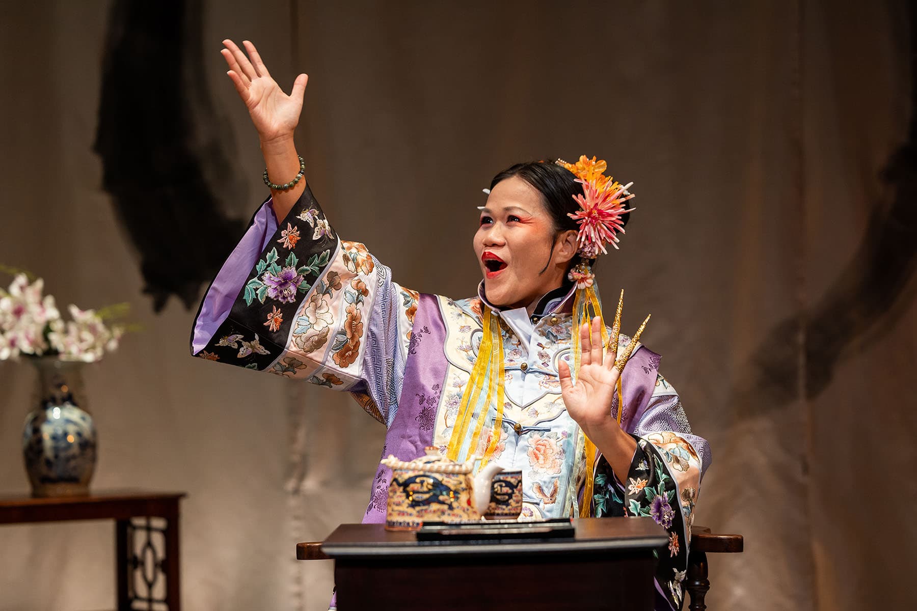 Sophorl Ngin plays &quot;The Chinese Lady&quot; at Central Square Theater. (Courtesy Nile Scott Studios)