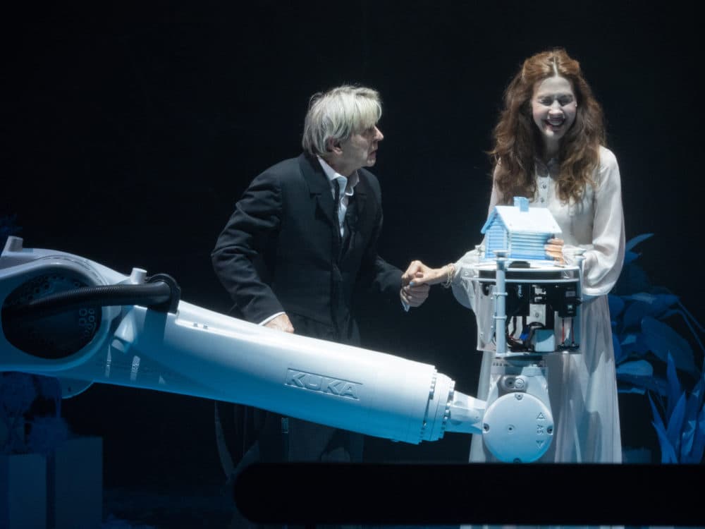 Mikhail Baryshnikov and Jessica Hecht in &quot;The Orchard.&quot; (Courtesy Arlekin Players Theatre)