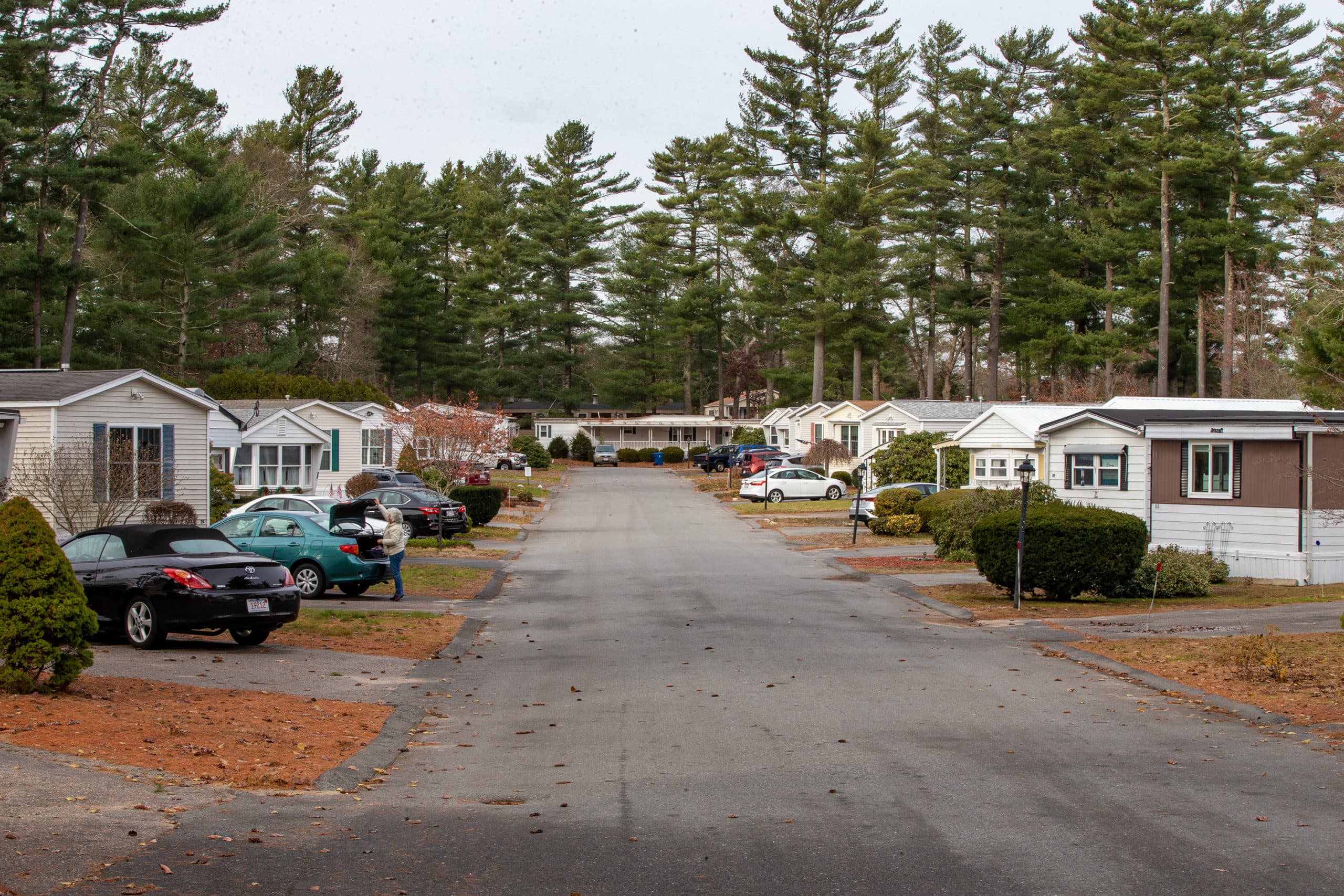 Royal Crest mobile home park in Wareham, Massachusetts. (Jesse Costa/WBUR)