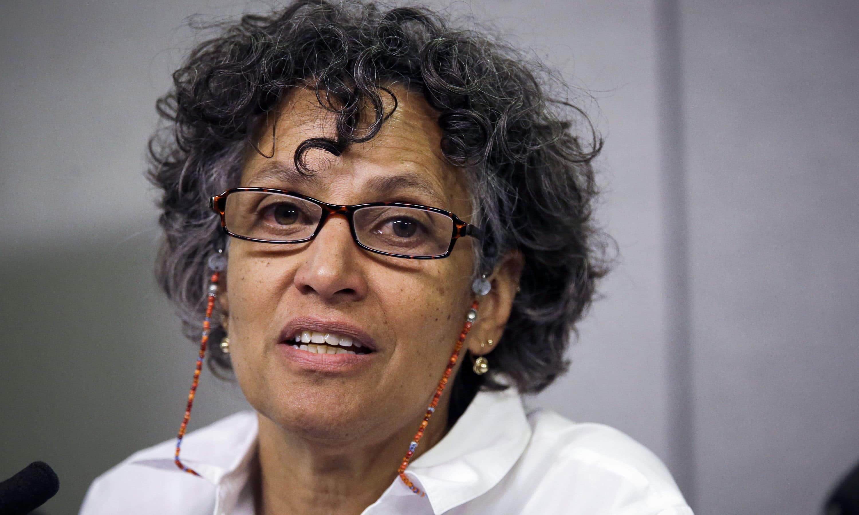 Dr. Mary Bassett, New York City's health commissioner, addresses the media during a news conference in New York, Aug. 8, 2015. (Mary Altaffer/AP)