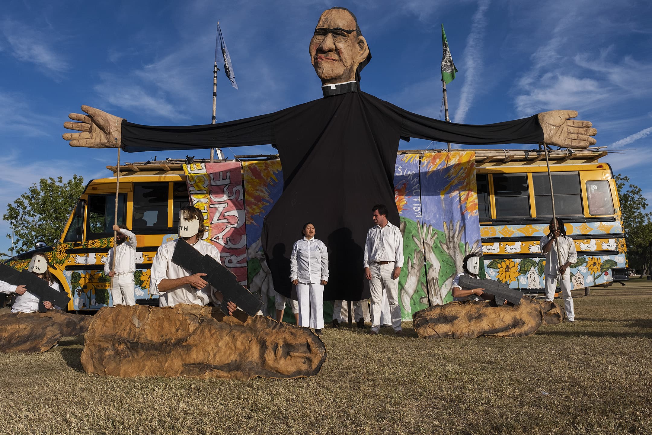The Bread & Puppet Theater was founded in 1963 and is known for its radical politics and gigantic puppets. (Courtesy of Garrett MacLean)