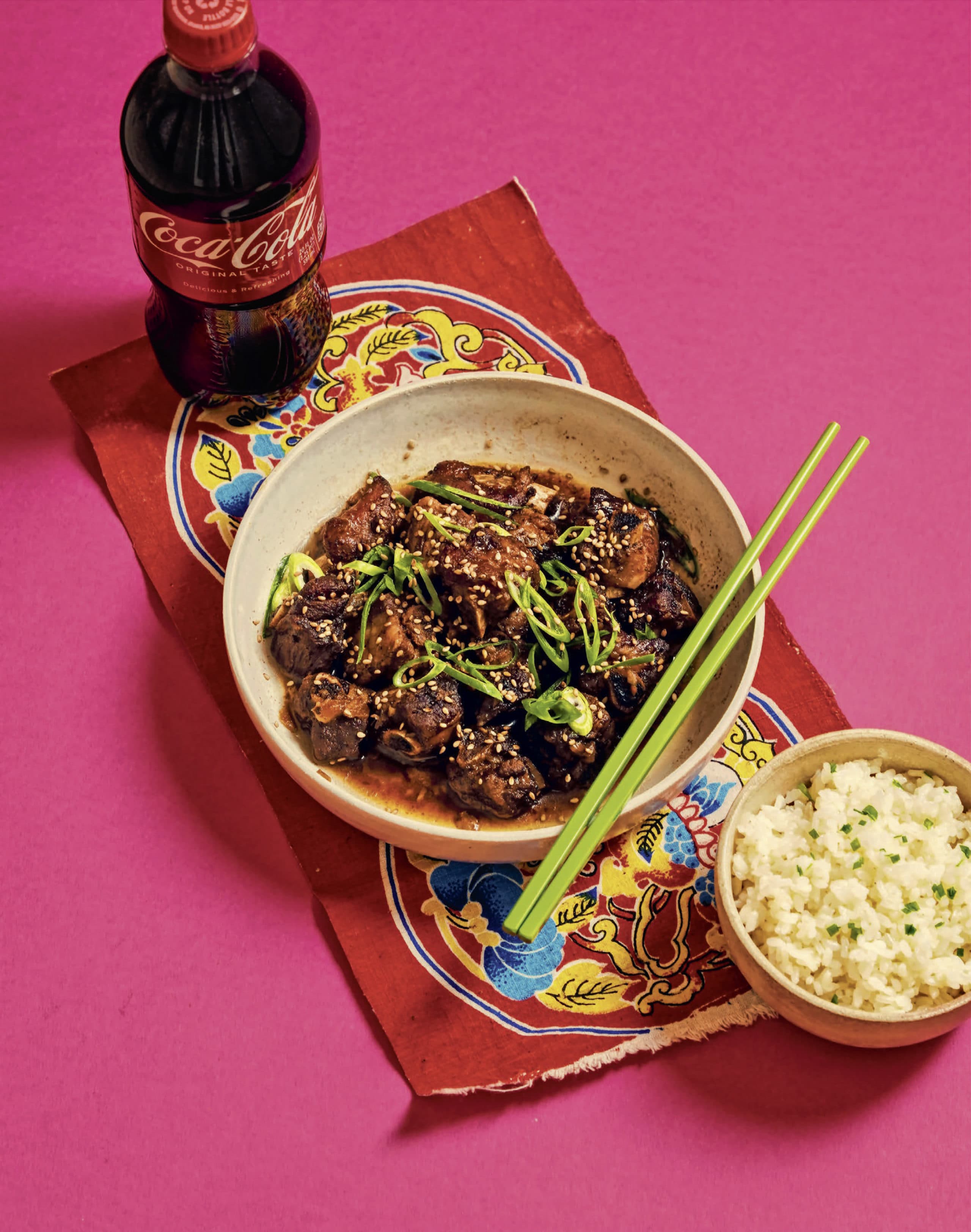 Coca-Cola and soy-glazed baby back ribs. (Courtesy)