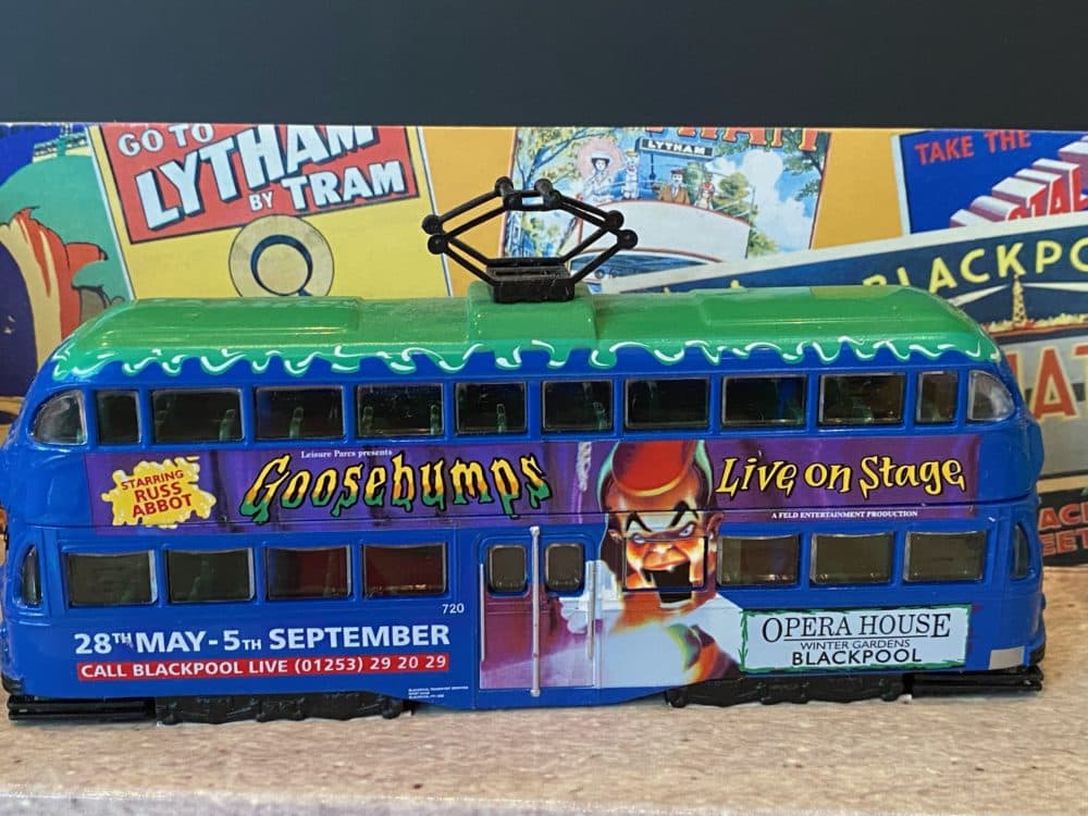 Merchandise from 'Goosebumps: Live on Stage'. Before 'Goosebumps The Musical', there was a traveling stage show inspired by the book series in the late 1990s. But the play garnered little commercial success. (Courtesy Rupert Holmes)