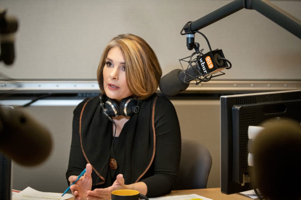 Tiziana Dearing is the host of Radio Boston on WBUR. Credit: Liz Linder.