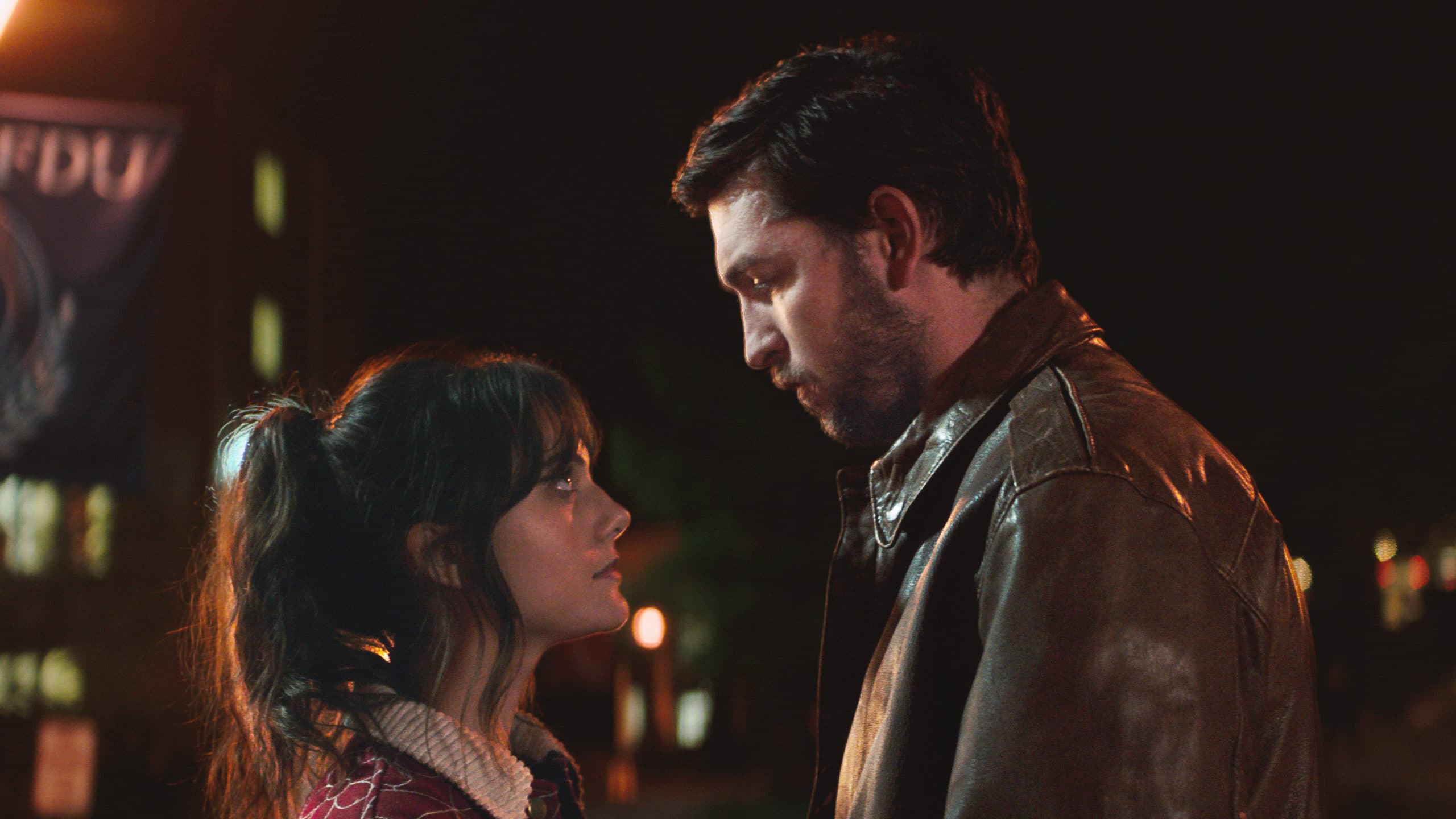 Emilia Jones and Nicholas Braun in "Cat Person" by Susanna Fogel. (Courtesy of Sundance Institute)