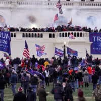 Violent rioters supporting President Donald Trump stormed the Capitol. (John Minchillo/AP)